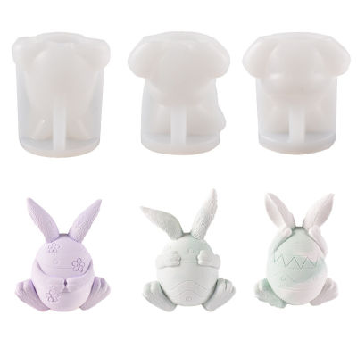 Candle Scented Cover Eyes And Mouth And Ears Rabbit Candle Mold Faceless Rabbit Plaster Mold