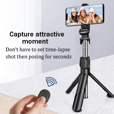 360° Rotation Fill Light Selfie Stick Bluetooth Selfie Tripod Extendable Phone Tripod Stand Holder with Wireless Remote