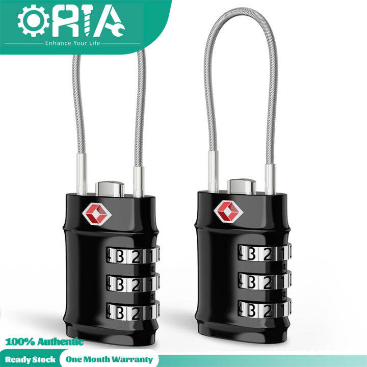 ORIA Luggage Lock Cable Travel Lock, TSA Approved Cable Travel