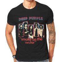 Hot sale The deep purple band graphic Mens 100% Cotton Round Neck Short Sleeve T-Shirt  Adult clothes