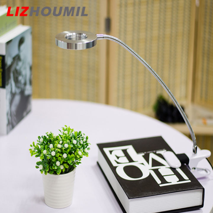 lizhoumil-usb-pelindung-mata-คลิป-led-โคมไฟตั้งโต๊ะพร้อมคอห่านยืดหยุ่นเตียงเด็กตกแต่งโคมไฟ