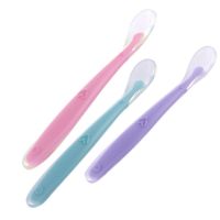 Fashion New Baby Bottle Solid Feeding Spoons  Childrens Tableware  Spoons  Silicone Repair Tools  Spoons Pacifier Nipple Dishes Bowl Fork Spoon Sets