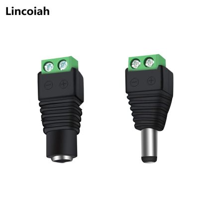 【CW】 1pc Female or Male connector 5.5x2.1mm Jack Plug Cable for 3528/5050/5730 led strip light camera