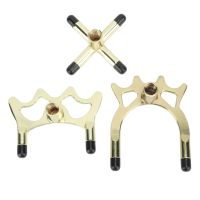 【LZ】♗  Brass Coated Pool Bridge Head Fit Closely Portable Billiards Bridge Head for Ball Arena