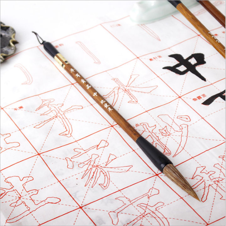 ใหม่หูวัวผสมผมเขียนแปรงจีนดั้งเดิมการประดิษฐ์ตัวอักษรจิตรกรรมปฏิบัติปากกาหมึกวาดเทศกาลเครื่องมือ