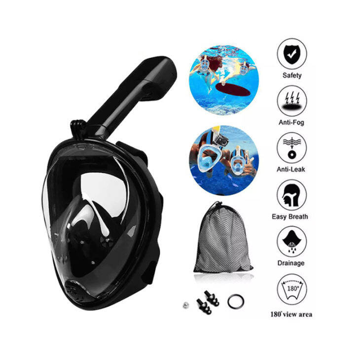 [COD]Professional Full Face Snorkeling Mask Easy Breath Snorkeling ...