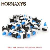 50PCS/Lot 8*8mm Non Locking Type Square Button 8x8 Tactile Push Button Switch Momentary Tact DIP Through-Hole 6pin