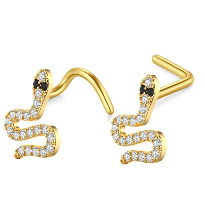 1piece-20g-stainless-steel-s-shaped-nose-studs-nose-ring-gold-color-zircon-butterfly-snake-screw-nose-stud-nose-piercing-jewelry