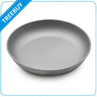 Lightweight Titanium Plate Dinner Fruit Plate Pan Food Container for Outdoor Camping Hiking Backpacking Picnic BBQ