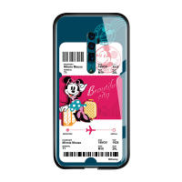 UCUC เคสโทรศัพท์เคสสำหรับUCUC เคสโทรศัพท์เคสสำหรับ OPPO Reno 10 Reno 10x ซูมปลอก Creative การ์ตูนเที่ยวบินตั๋ว Minnie Mouse โดนัลด์เดซี่เป็ด Glossy กระจกเทมเปอร์ฝาหลังปลอก