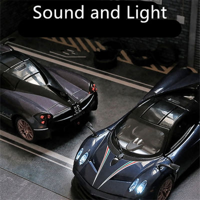 1:32 Pagani Huayra Dinastia Alloy Sports Car Model Diecasts Metal Toy Car Model Simulation Sound and Light Collection Kids Gift
