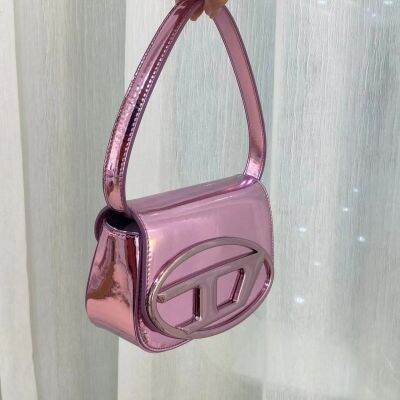 2023 summer new electro-optical powder ins jingle bag high-value fashion European and American style girly pink shoulder handbag