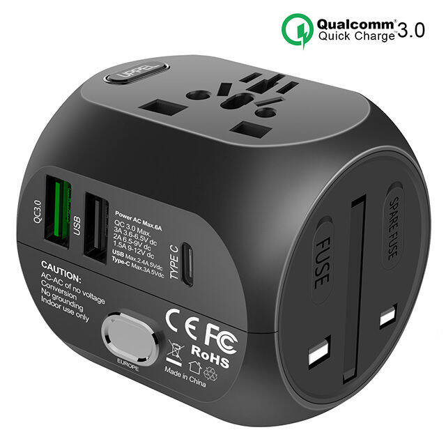 uppel-universal-travel-adapter-us-uk-au-eu-หลายปลั๊กแปลง-fast-qc3-0-ประเภท-c-usb-charger-3-พอร์ตยุโรป-power-adapter-kdddd