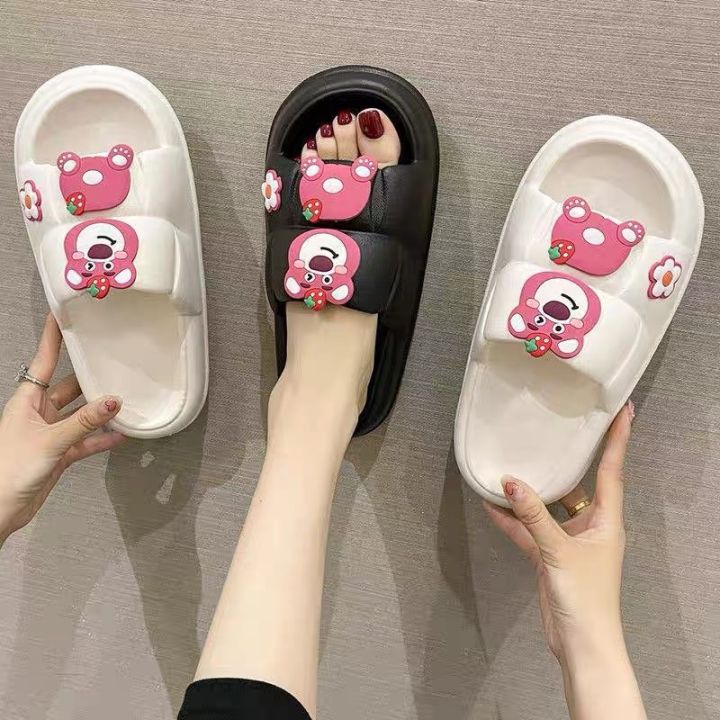 buyplus-รองเท้าแตะ-แฟชั่น-ลายน้องหมี-น่ารัก-รองเท้าลำลอง-รองเท้าแตะแฟชั่นเกาหลี-ส่งในไทย-s40