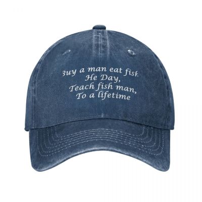 a eat eat Rugby to Cap / fish -F- WomenS For a lifetime Buy fish teach he man Hats Baseball Men man a day fish [hot]Buy man Anime