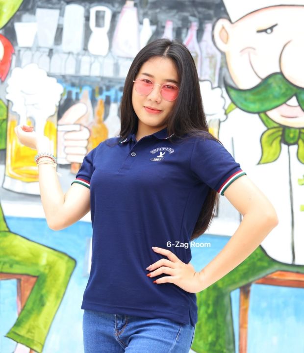 เสื้อยืดคอปกหญิง-cc-oo-ผ้าจูติ-6-สี-polo-women-s-m-l-xl-polo-03-women