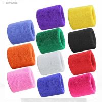 ◑ 2PCs Terry Cloth Wristbands Sport Sweatband Hand Band Sweat Wrist Support Brace Wraps Guards For Gym Volleyball Basketball