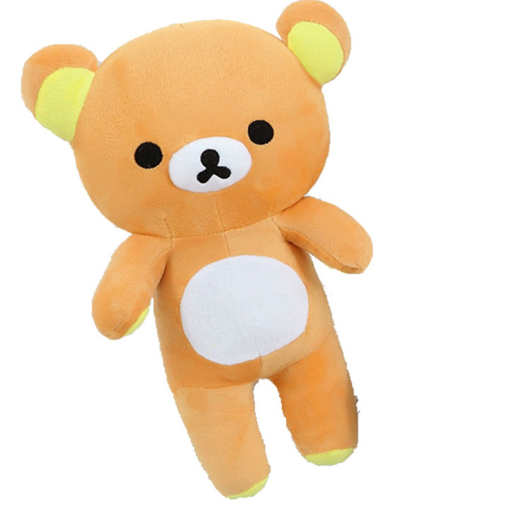 hot-หมีสีน้ำตาล-ของเล่นยัดนุ่น-ตุ๊กตาหมีลายยาว-หมอนกอดนอน