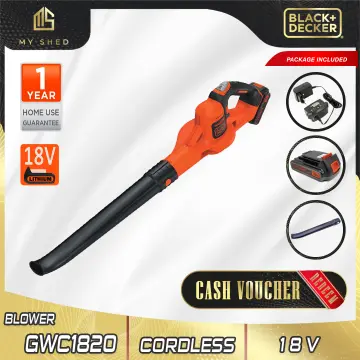 BLACK & DECKER GWC1820PCF-B1 18V Power Boost Blower With 1pc Battery - Free  ship