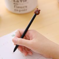 ?ปากกาเจลหัวหมีบราวน์  เจลน้ำเงิน แท่งละ 4 บาท ✔️พร้อมส่ง(คละลาย)catshopเครื่องเขียน ราคาส่ง ปากกาหัวการ์ตูนน่ารัก