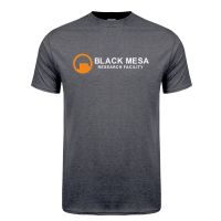 Black Mesa Research Facility T Shirt Men Short Sleeve Cotton Portal Game T shirts Tops LH 301|T-Shirts|   - AliExpress