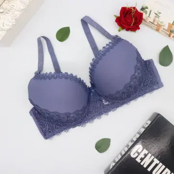 Xiushiren Plus Size Trim Lace Bras For Women Embroidered D Cup