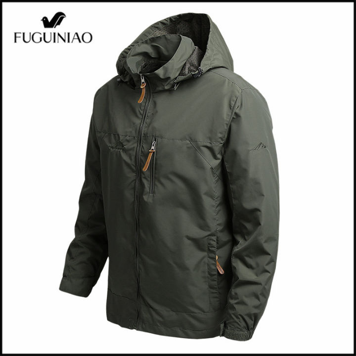 fuguiniao-คลุมด้วยผ้า-windproof-ภูเขากลางแจ้งตั้งแคมป์แจ็คเก็ตแฟชั่นปีนหน้าผาระบายอากาศ