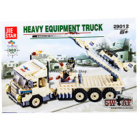 ProudNada Toys ของเล่นเด็กชุดตัวต่อเลโก้รถบรรทุก JIE STAR HEAVY EQUIPMENT TRUCK 302 PCS 29012