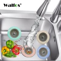 WALFOS Wheat Straw Kitchen Sink Strainer Bathroom Shower Drain Sink Drains Cover sink colander Sewer Hair Filter strainer Dishracks Sink accessories