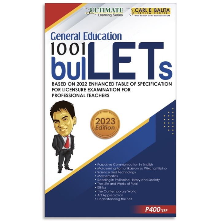 Cbrc Let Reviewer 2023 Edition General Education BulLets 1001 | Lazada PH