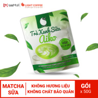 Bột trà xanh hòa tan sữa 3 in 1 Aiko Light Coffee thơm ngon, đặc biệt sử dụng 100% Matcha chính hãng Nhật Bản, không hương liệu - Gói 50g thumbnail