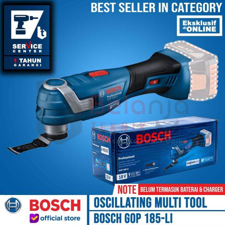 Bosch Oscillating Multi Tool Cordless GOP 185Li Mesin Oskilasi 18V