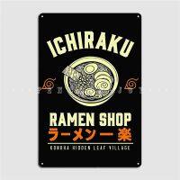 Wanghuilishop Ichiraku Ramen Shop ป้ายโลหะตกแต่งผนังสำหรับ Home Bar Cave การพิมพ์ภาพวาด Décor ดีบุกโปสเตอร์