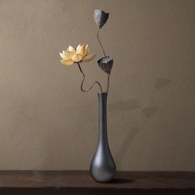 Jezhen new ese sle flower arrangement top decoratn livg room retro crs ceic vase jade bottle --ZMBJ23811❇►