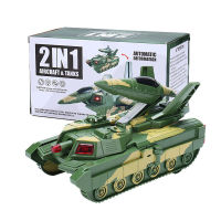 Popular Childrens Light Music Electric Deformation Tank Toy Car Armored Car Robot Boy Toy Car