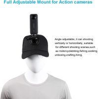 หมวกหมวกเบสบอลพร้อมที่ยึดกล้อง Action Camera สำหรับ Insta360 GO3หนึ่ง X3/หนึ่ง X2/หนึ่ง RS/หนึ่ง R/gopro Hero 11 10 9 8