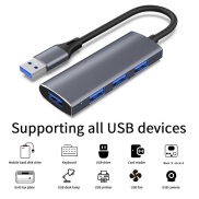 4 Trong 1 Cổng USB C, Bộ Chuyển Đổi Nhiều Cổng 3.0 Loại C 3.1 4 Cổng OTG