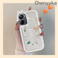 เคส Chenyyka สำหรับ Realme 10 Realme 10 Pro Plus 5G เคสลายการ์ตูนสัตว์น้อยสุดสร้างสรรค์สีสันน่ารักเคสซิลิโคนเลนส์กล้องถ่ายรูปแบบนิ่มใสกันกระแทกแบบใสง่าย