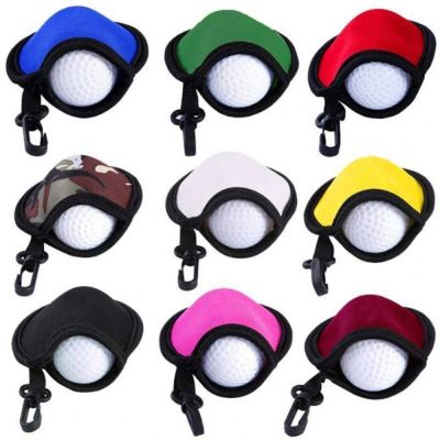Portable Golf Ball Cleaner Pouch Inner Plush Wipe Golf Ball Washer Multi-directional Protection Golf Bags Golf Accessories Towels