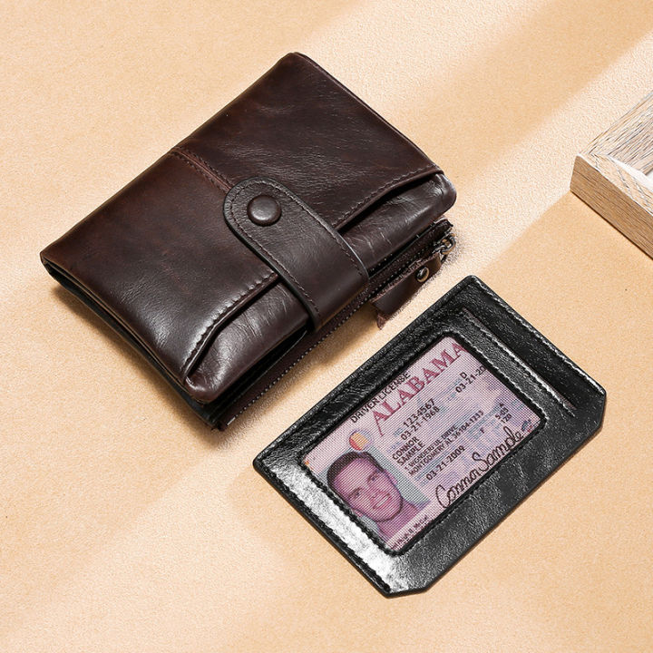 genuine-leather-vintage-retro-mens-wallet-purse-fashion-multi-function-portable-solid-color-card-holder-leisure-clutch-bag