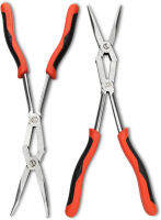 Crescent 2 Pc. X2™ Straight and Bent Long Nose Dual Material Plier Set - PSX204C-06