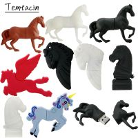 Pendrive Black Horse USB Flash Memory Stick Drive 256GB 128GB 64GB 32GB 16GB 8GB 4GB Animal Horse Memoria USB 2.0 Disk Pen Drive