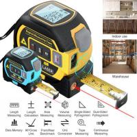 【LZ】☄▨  Telêmetro a Laser com Luz de Fundo Fita Métrica Régua Display LCD Área de Distância Medidor de Volumes Dispositivo de Medição 3in 15 m