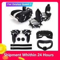 VR Protective Cover Set For Oculus Quest 2 VR Touch Controller Silicone protective Case With Strap For Oculus Quest2 Accessories