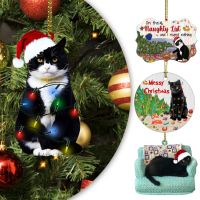 【YF】┅  Pingente De Gato Preto Pendurado Enfeites Árvore Natal Decoração Presentes Novo L5 1Pc 2023