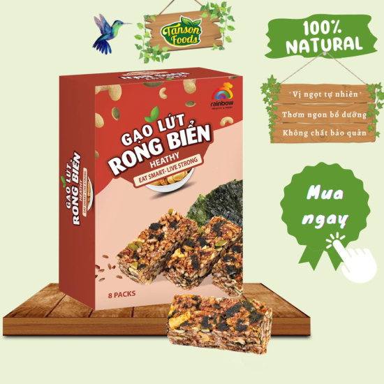 Granola siêu hạt ăn kiêng tân sơn foods 8 packs, thay thế đồ ăn vặt - ảnh sản phẩm 1