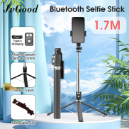 JvGood Bluetooth Selfie Stick 1.7m Remote Control Bluetooth Self Timer Rod