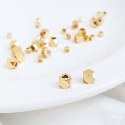 20PCS 2.5MM 3MM 4MM 14K Gold Color Plated  Beads handmade beaded bracelet loose beads material jewelry making accessories DIY accessories and others