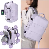 Women Laptop Backpack 15.6inch Teenage girl USB charging school Backpack Independent Shoe bag travel Backpack outdoor BackpackShoe Bags