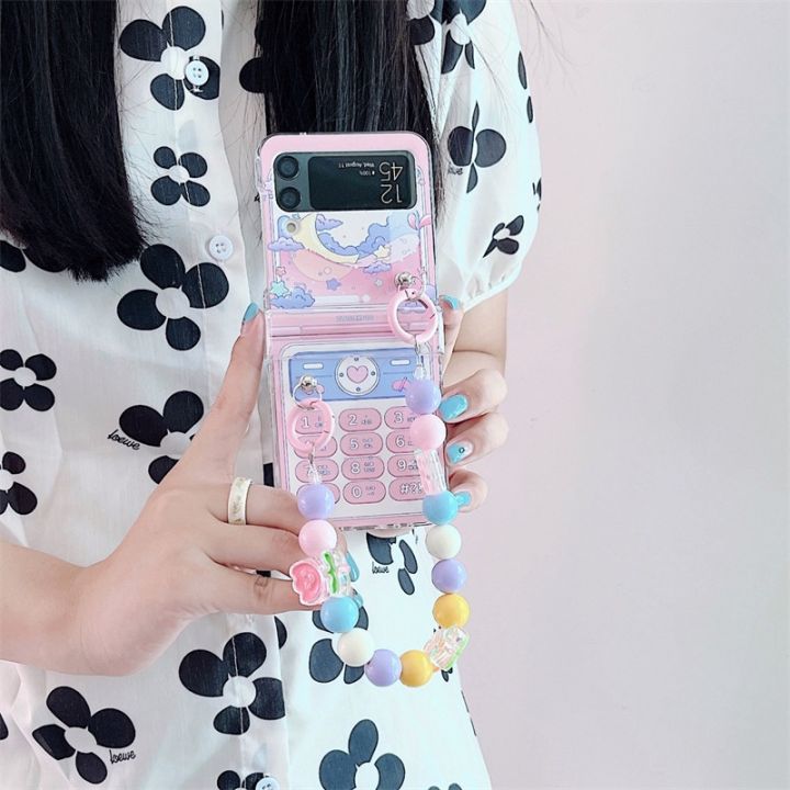 เคสมือถือ-แบบแข็ง-pc-ลายการ์ตูนน่ารัก-สําหรับ-samsung-galaxy-z-flip-3-5g-zflip4